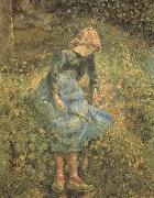 Camille Pissarro The Shepherdess painting
